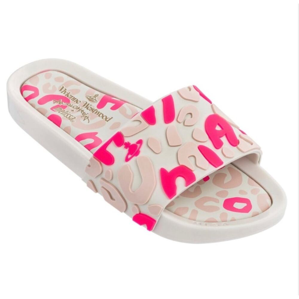 Melissa x Vivienne Westwood Rubber Printed Slides Size 7